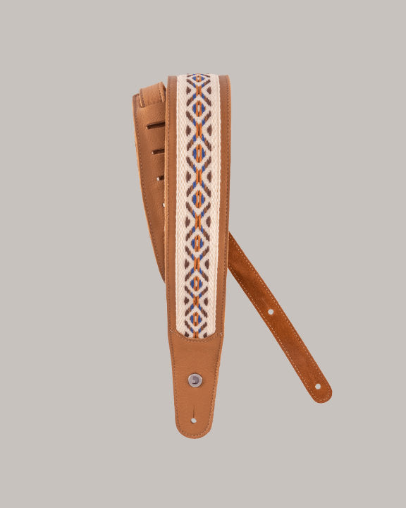D'Addario Hybrid Leather Guitar Strap Desert