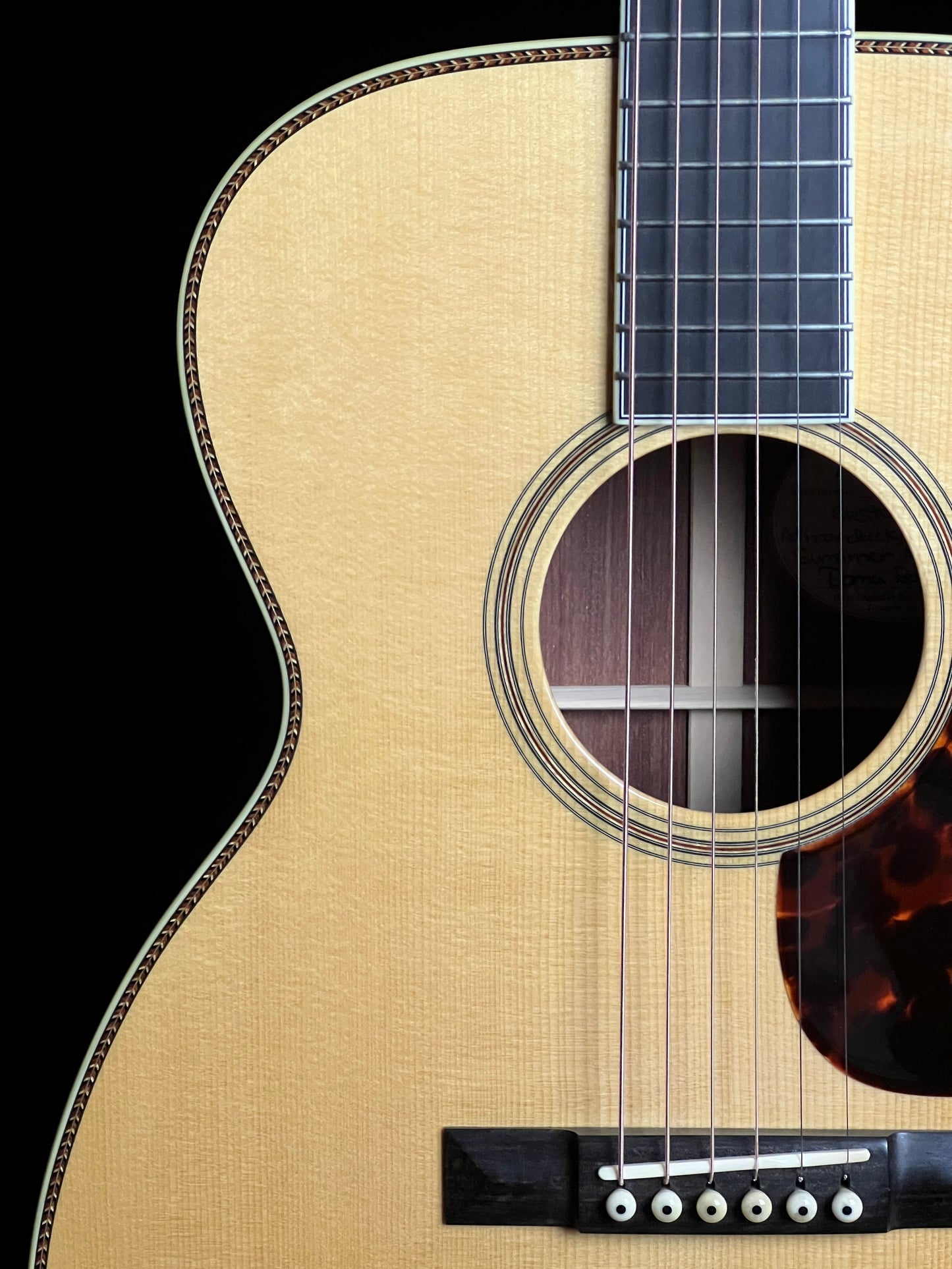 SOLD - Bourgeois Custom OM Summer NAMM 2008 Collection Adirondack Spruce / Pao Rosewood Acoustic Guitar - Consignment