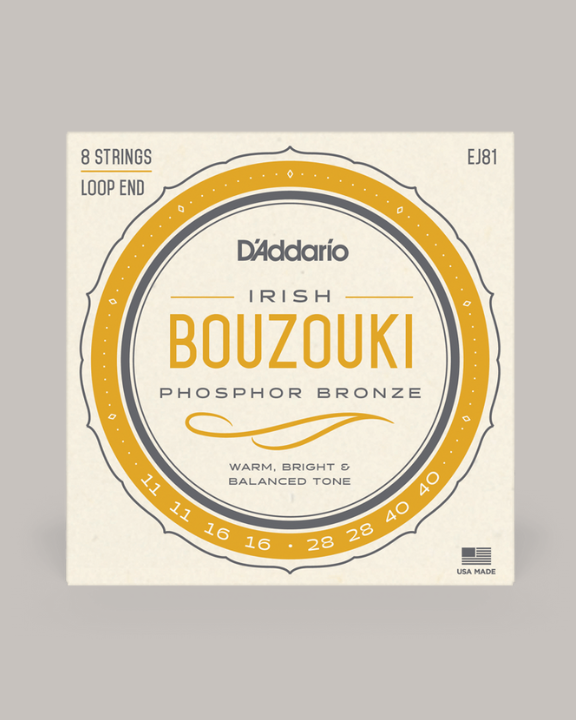 D'Addario Irish Bouzouki Phosphor Bronze - EJ81