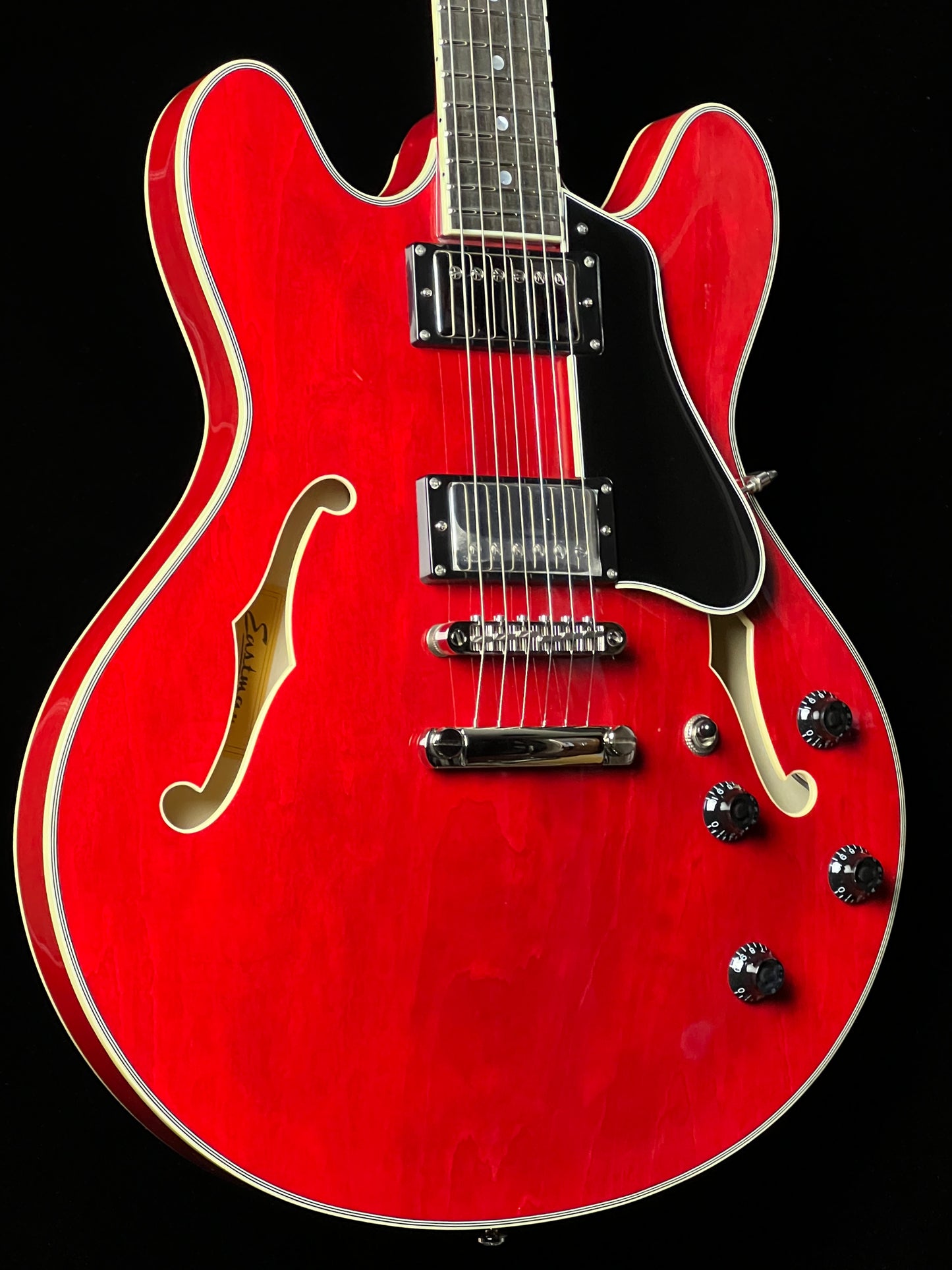 Eastman Electric Thinline T386-RD Red Hollowbody Guitar - New
