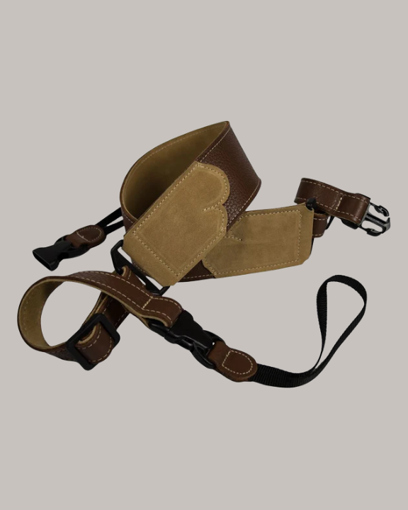 Franklin Strap Banjo Strap Glove Leather Quick Release - Caramel