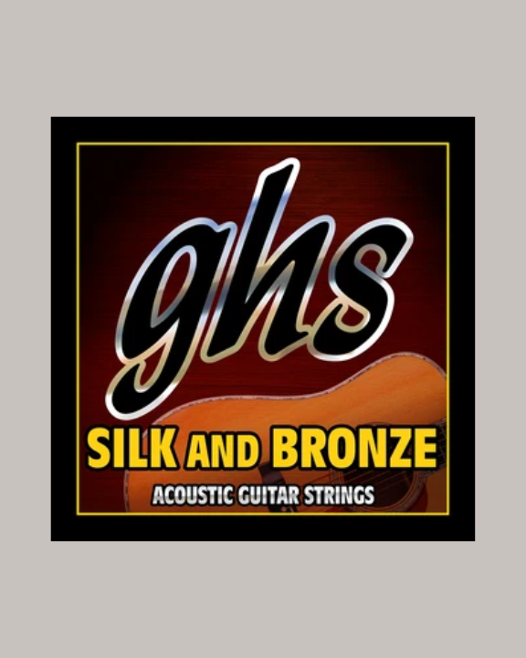 GHS Silk & Bronze Acoustic Guitar Six String Medium Light 370ML 012-054