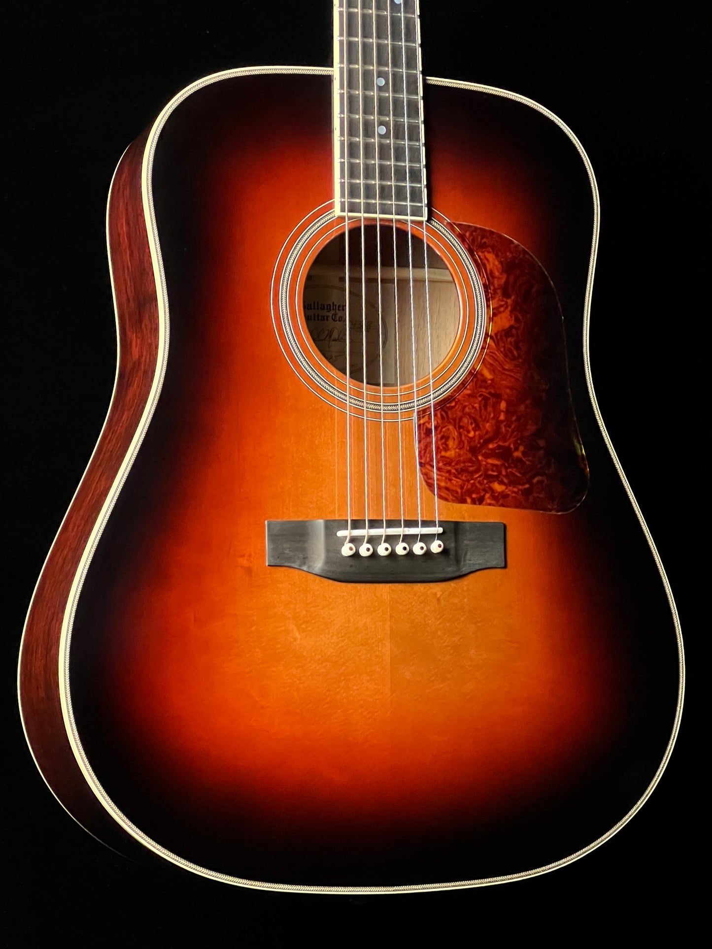Gallagher Doc Watson Custom Dreadnought Sunburst Sitka Spruce/ Mahogany - New