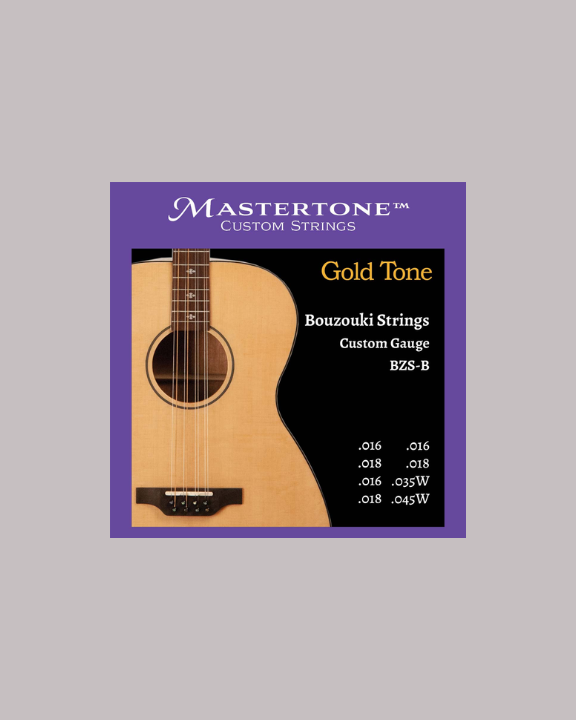 Gold Tone Bouzouki Mastertone Custom Strings - BZS-B