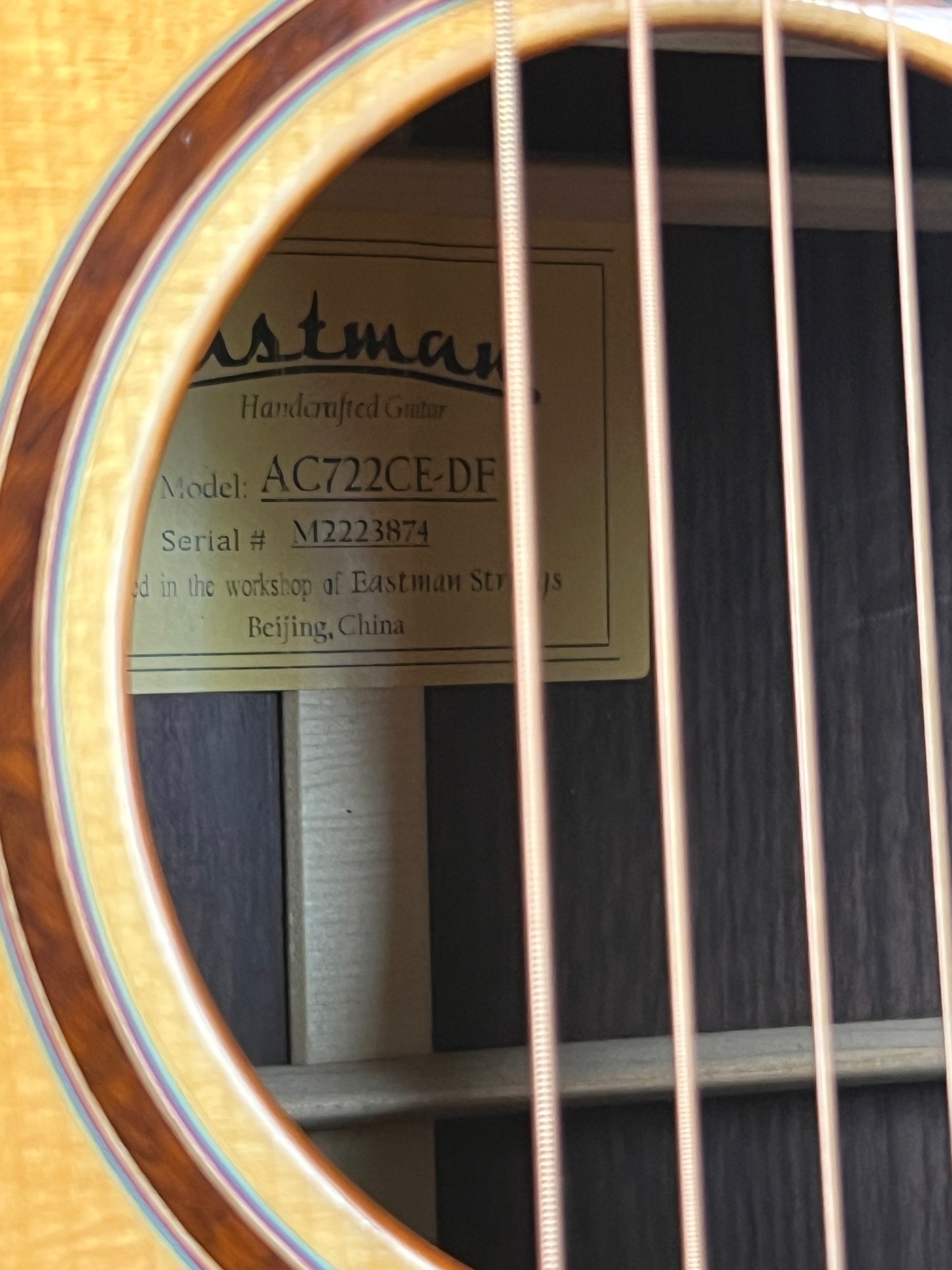 SOLD - Eastman AC722CE Dakota Fade - New