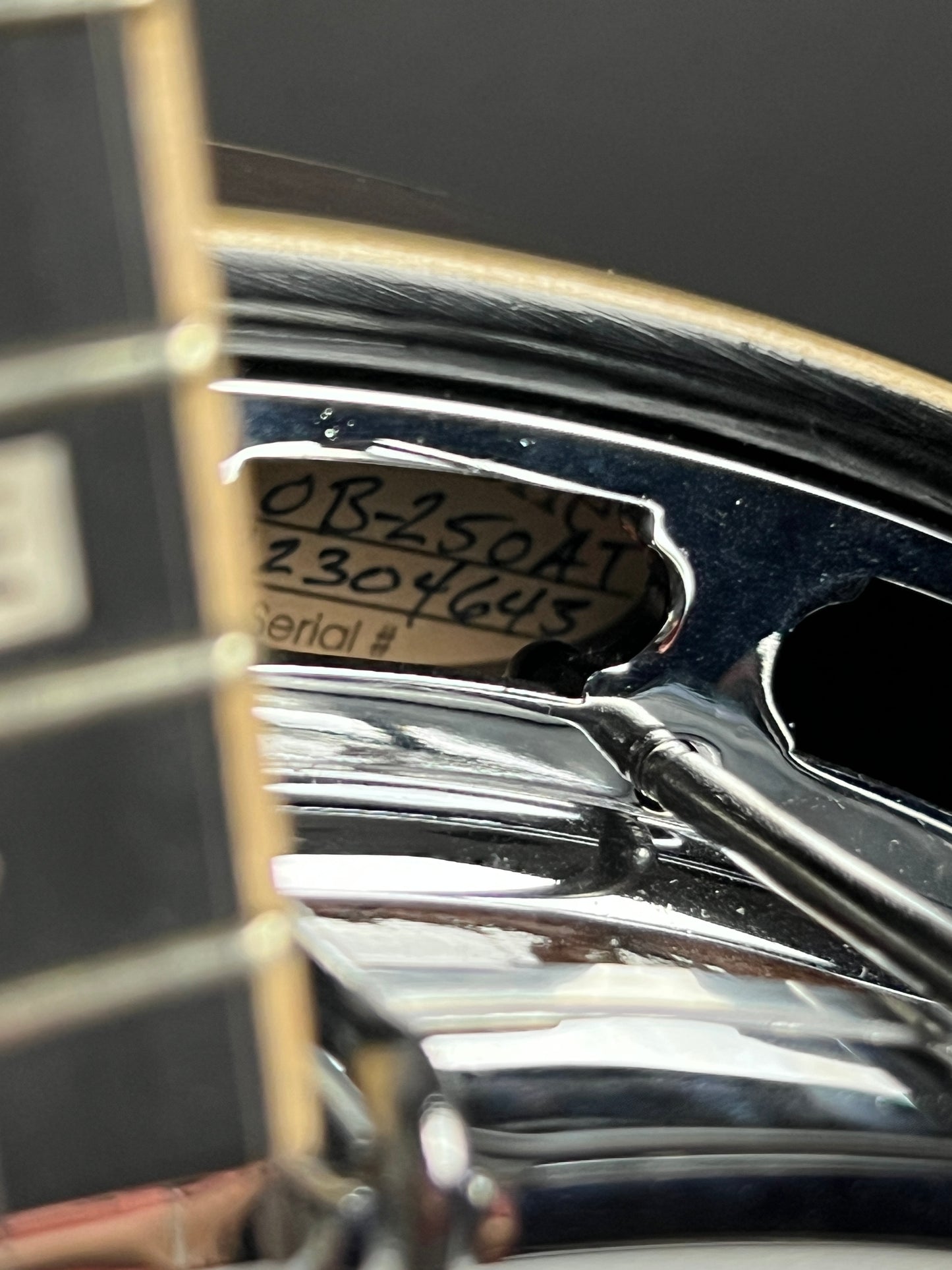 Mastertone Gold Tone Orange Blossom Banjo Arch Top with Case OB-250AT