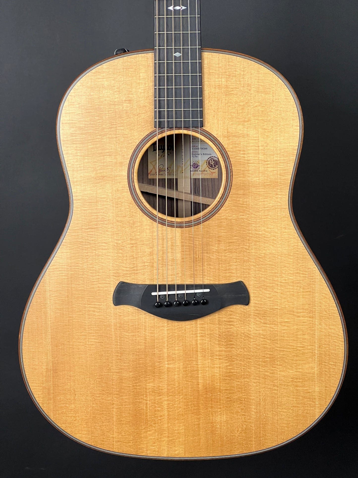 2019 Taylor Builder's Edition 717e Grand Pacific Dreadnought Acoustic Guitar with Electronics - Used