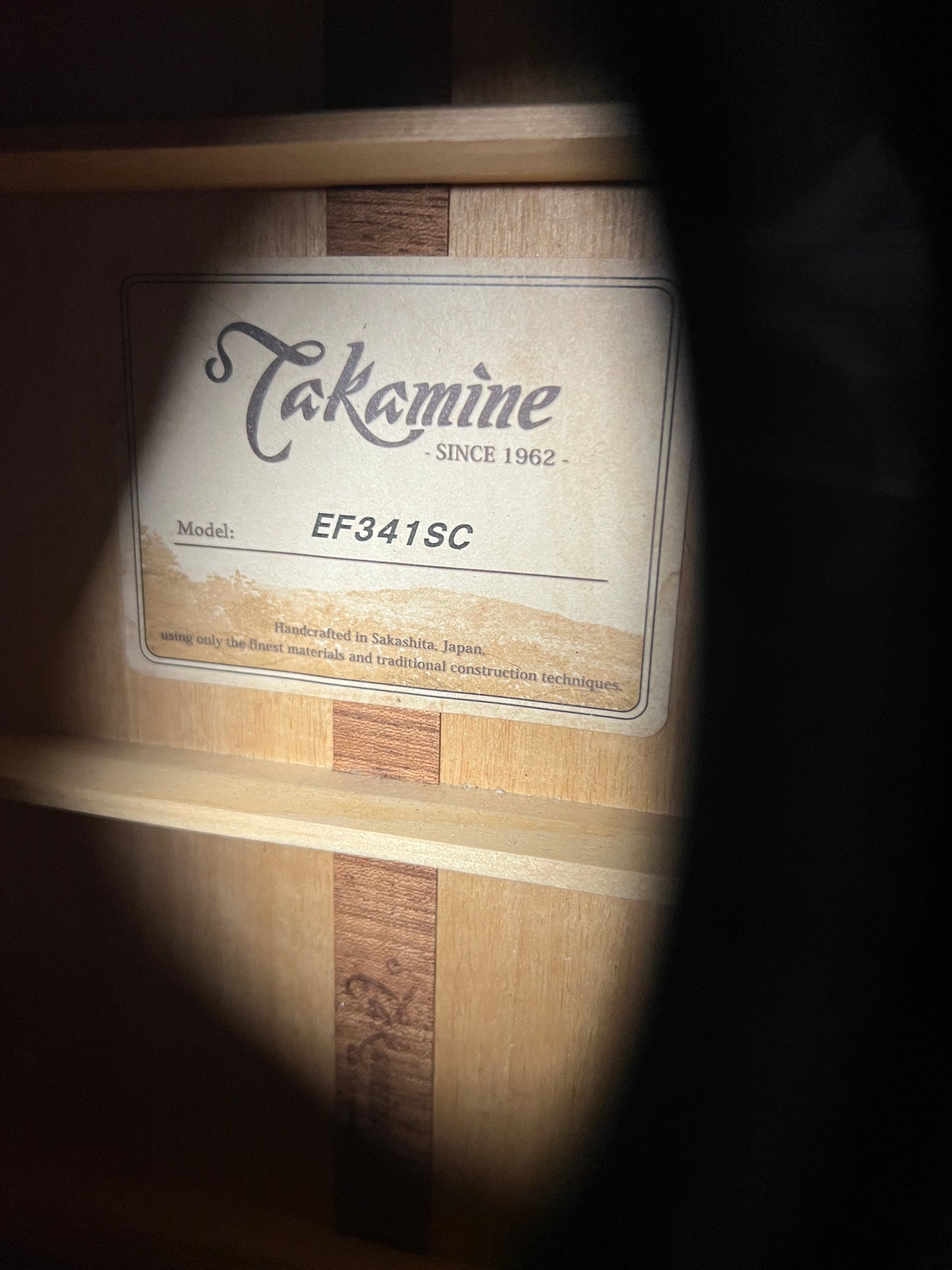 Takamine EF341SC (2012) Pro Series Dreadnought Cutaway Acoustic Guitar - Used