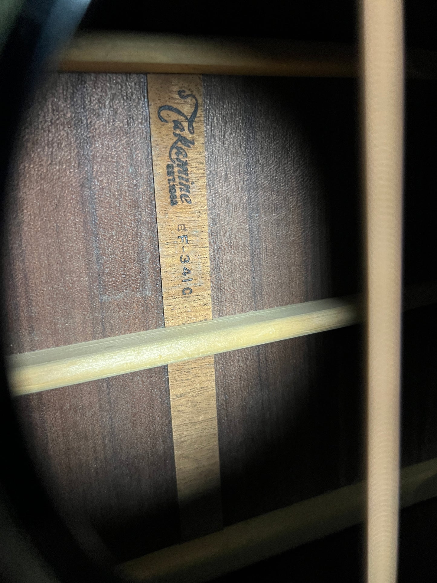 SOLD - 1987 Takamine Cutaway EF-341C Guitar - Used