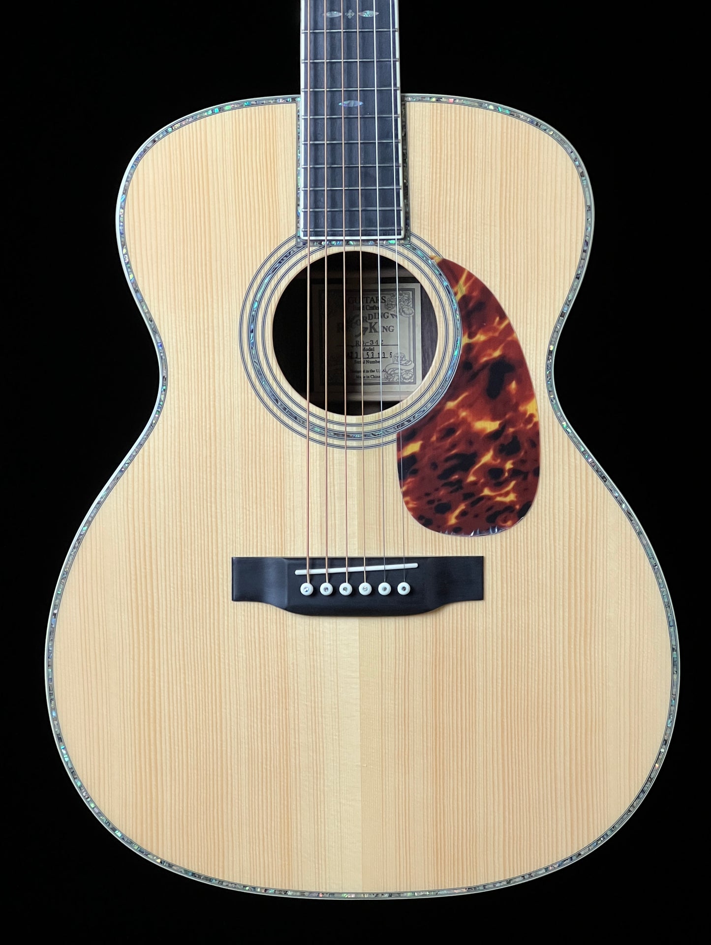 SOLD - Recording King RO-342 Triple O Adirondack Spruce and East Indian Rosewood Acoustic Guitar - New