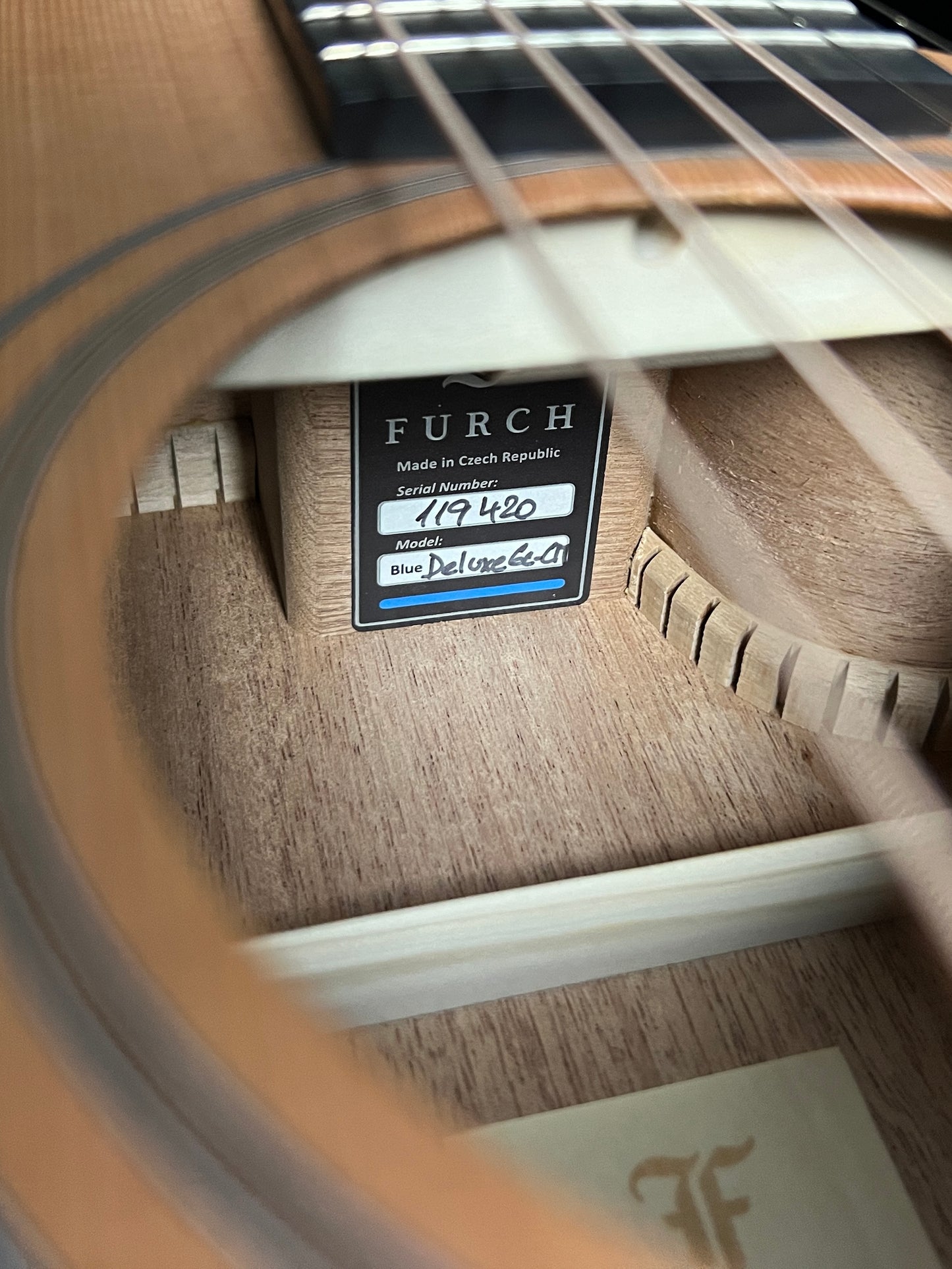 SOLD - Furch Blue Deluxe Gc-CM Red Cedar/African mahogany Cutaway Acoustic Guitar with LR Baggs - New