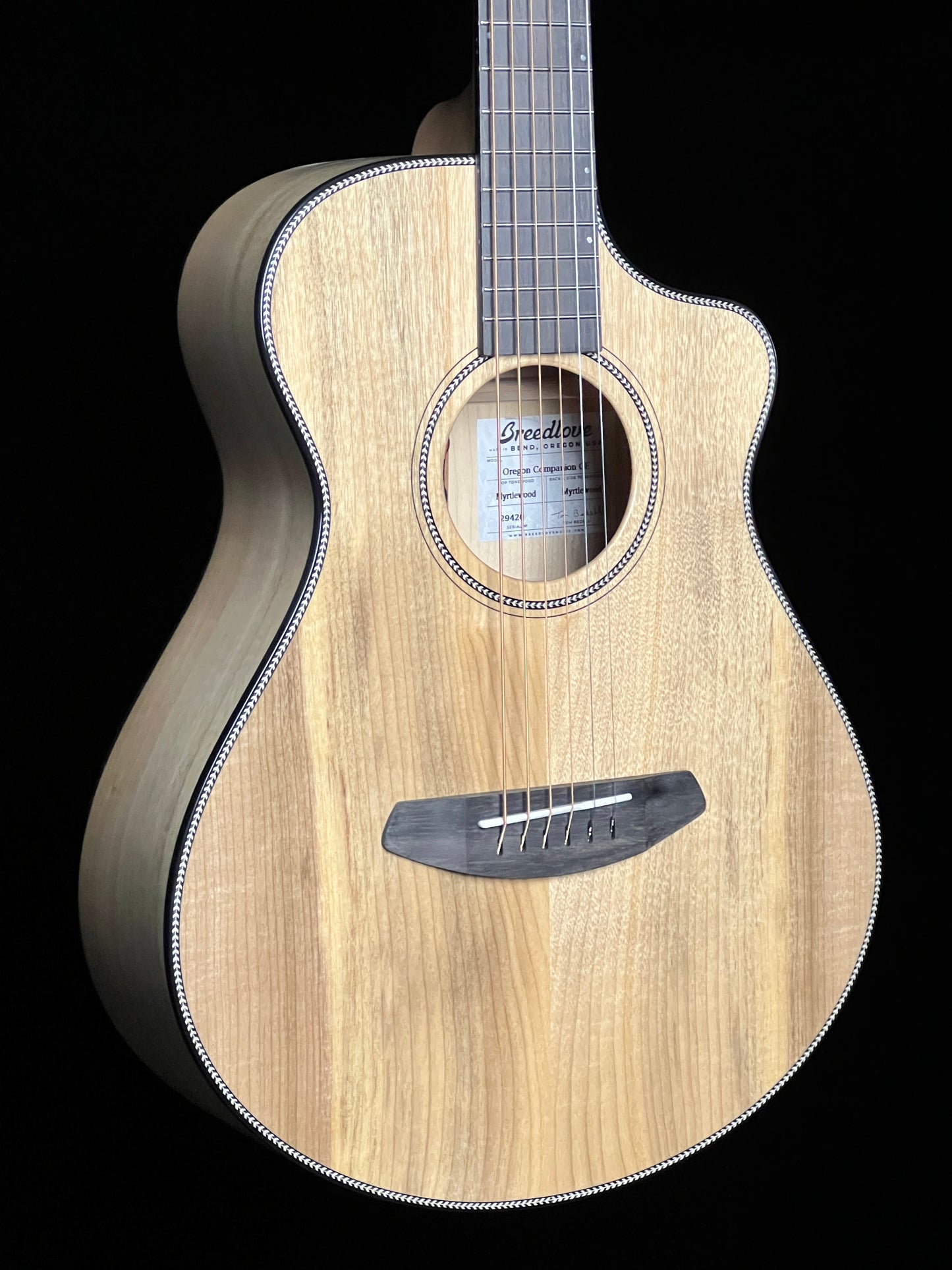 Breedlove Oregon Companion CE Myrtlewood Acoustic Travel Guitar with LR Baggs - New