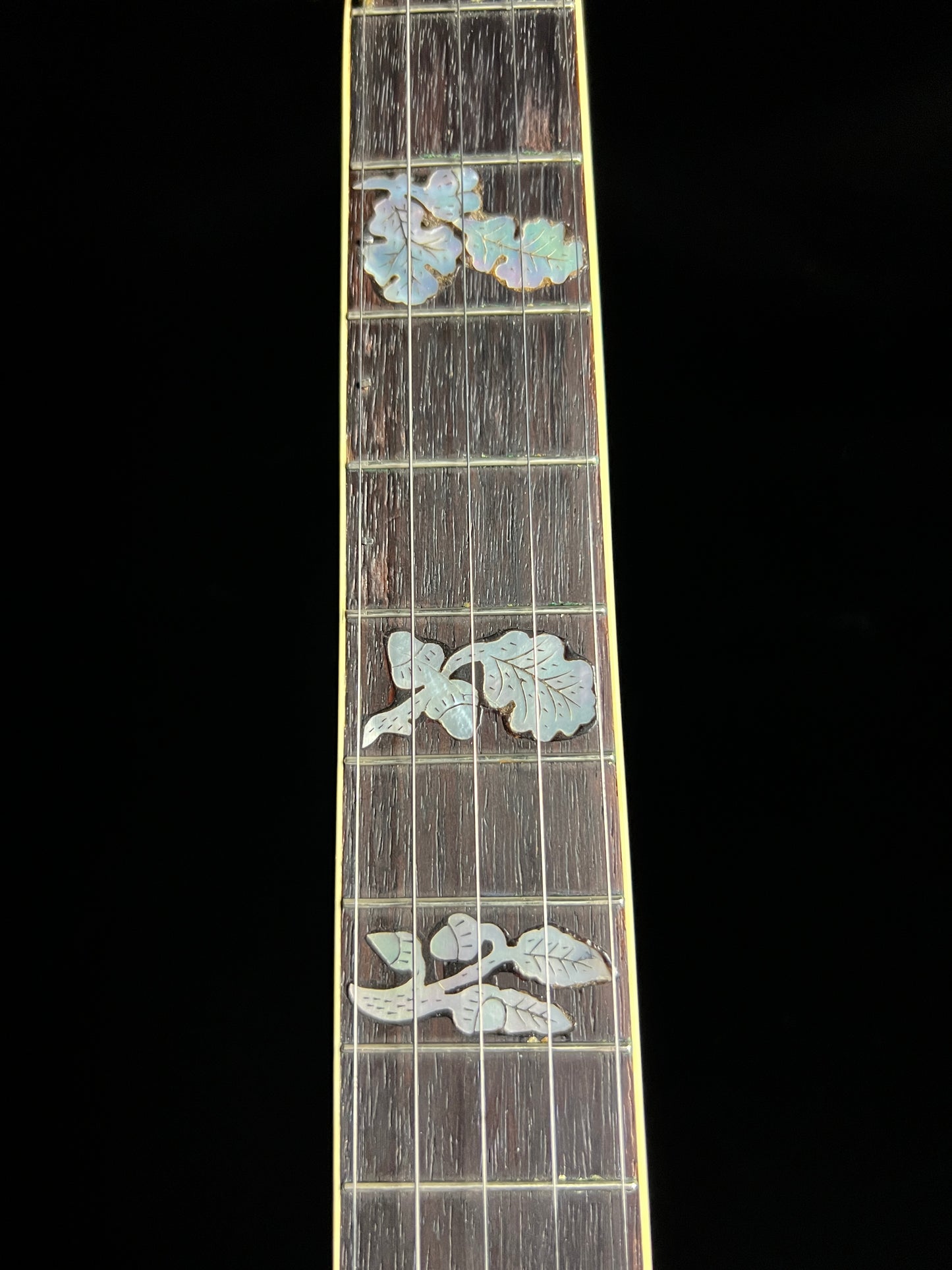 SOLD - Ernie Wells Oak Leaf Banjo with Resonator - Used