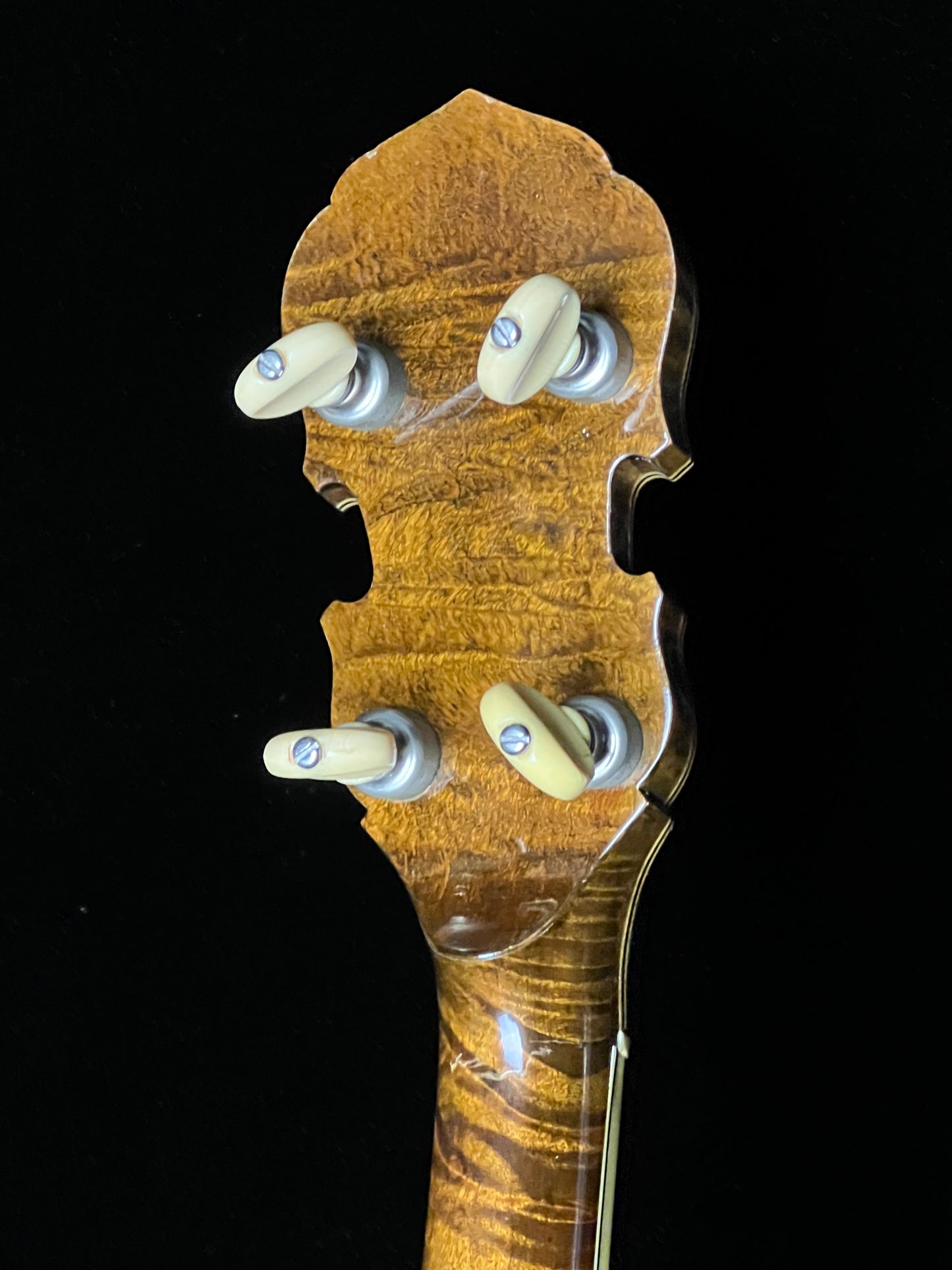 SOLD - Ernie Wells Oak Leaf Banjo with Resonator - Used