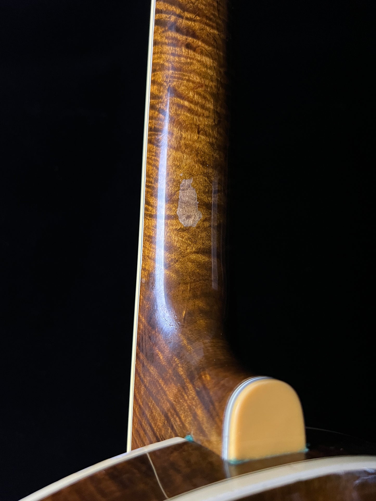 SOLD - Ernie Wells Oak Leaf Banjo with Resonator - Used