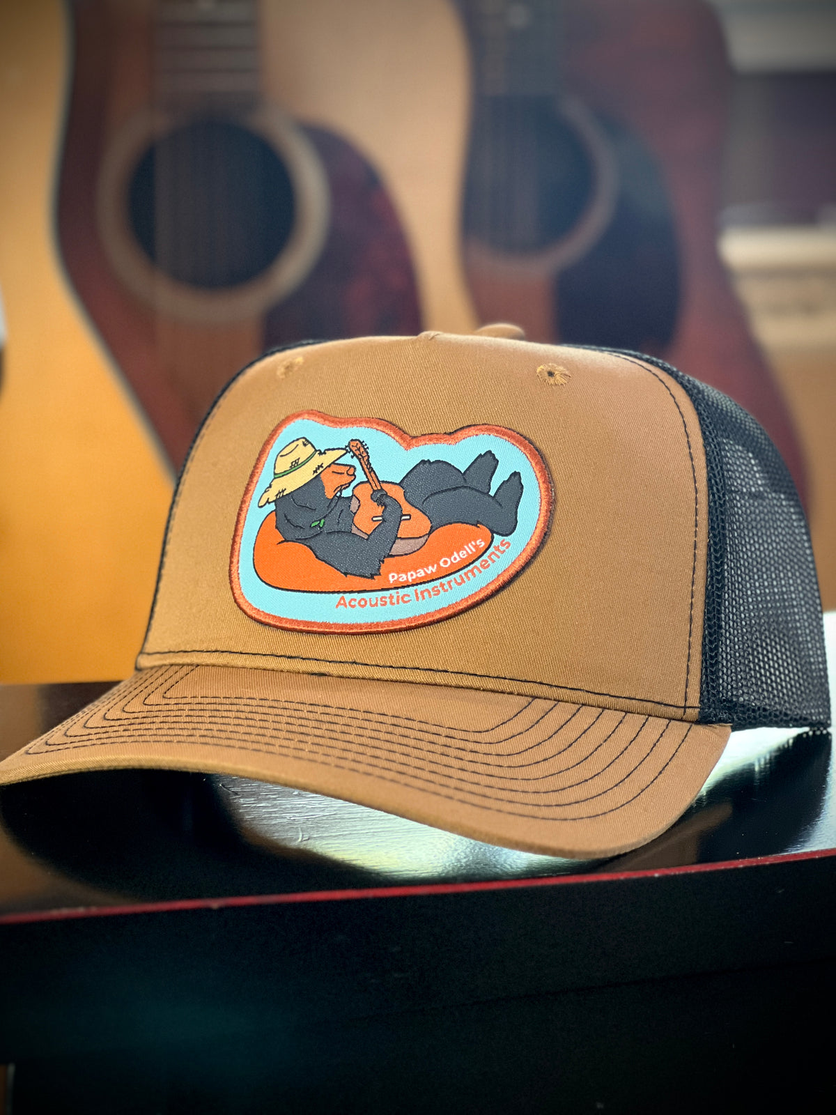 The Lazy River Hat - Caramel/Black