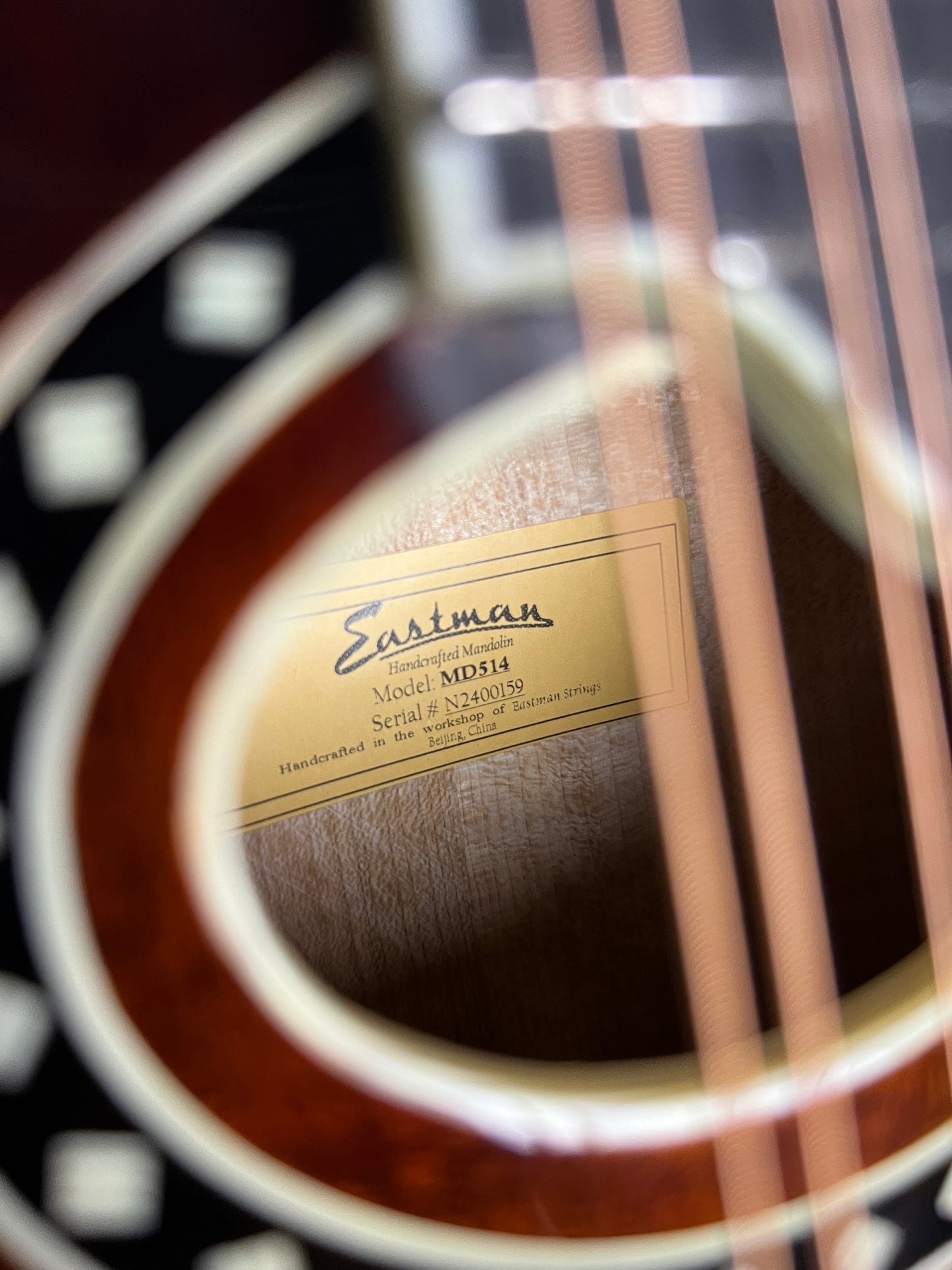 Eastman MD514 F-Style Oval Hole Mandolin Solid Spruce / Solid Maple - New