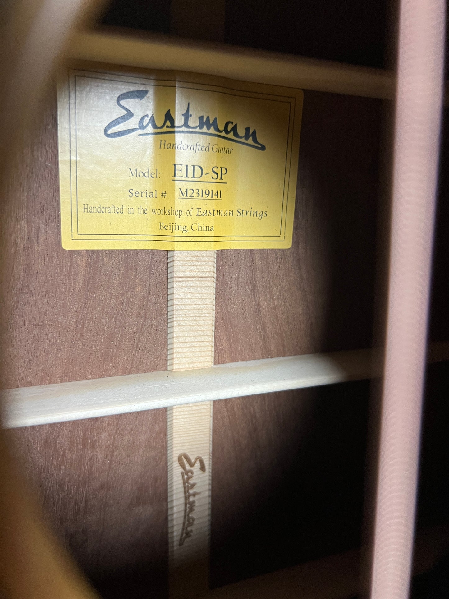 SOLD - Eastman E1D-Special Dreadnought Acoustic Guitar Solid Thermo-Cured Sitka Spruce / Solid Quilted Sapele - New