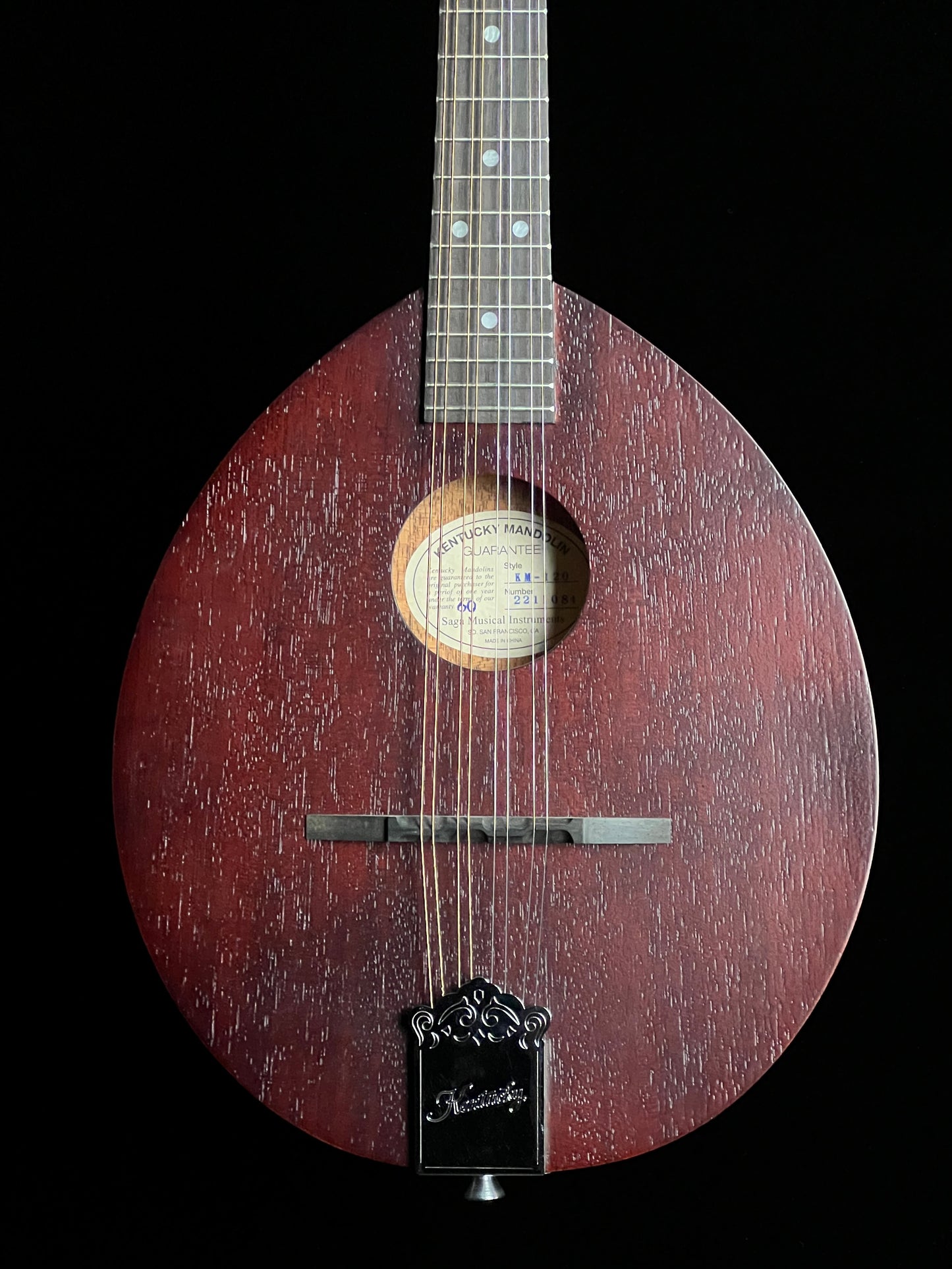 Kentucky KM-120 Army-Navy (Pancake) A-Style Mandolin - New
