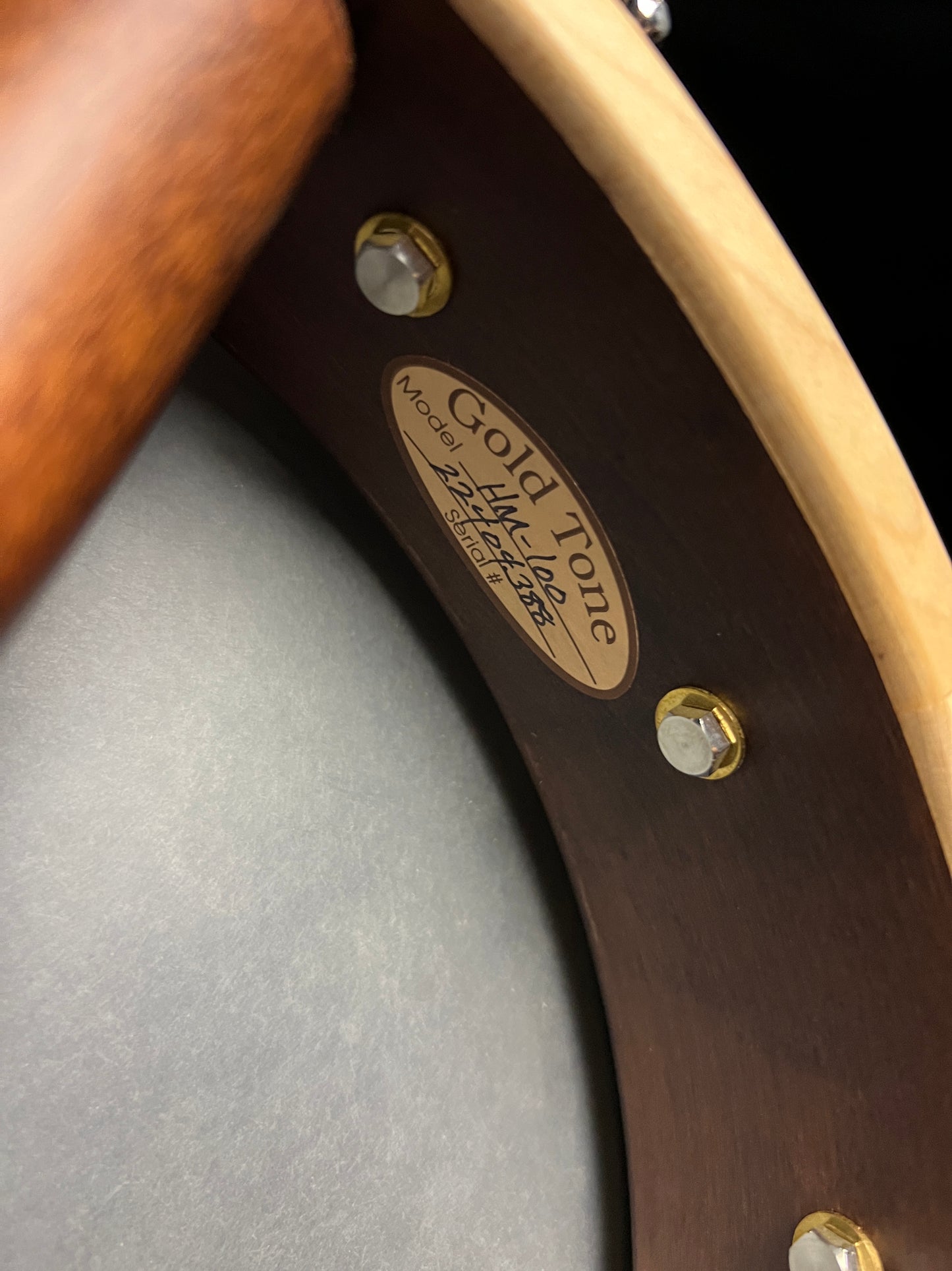 SOLD - Gold Tone HM-100 High Moon Handcrafted Openback Banjo - New