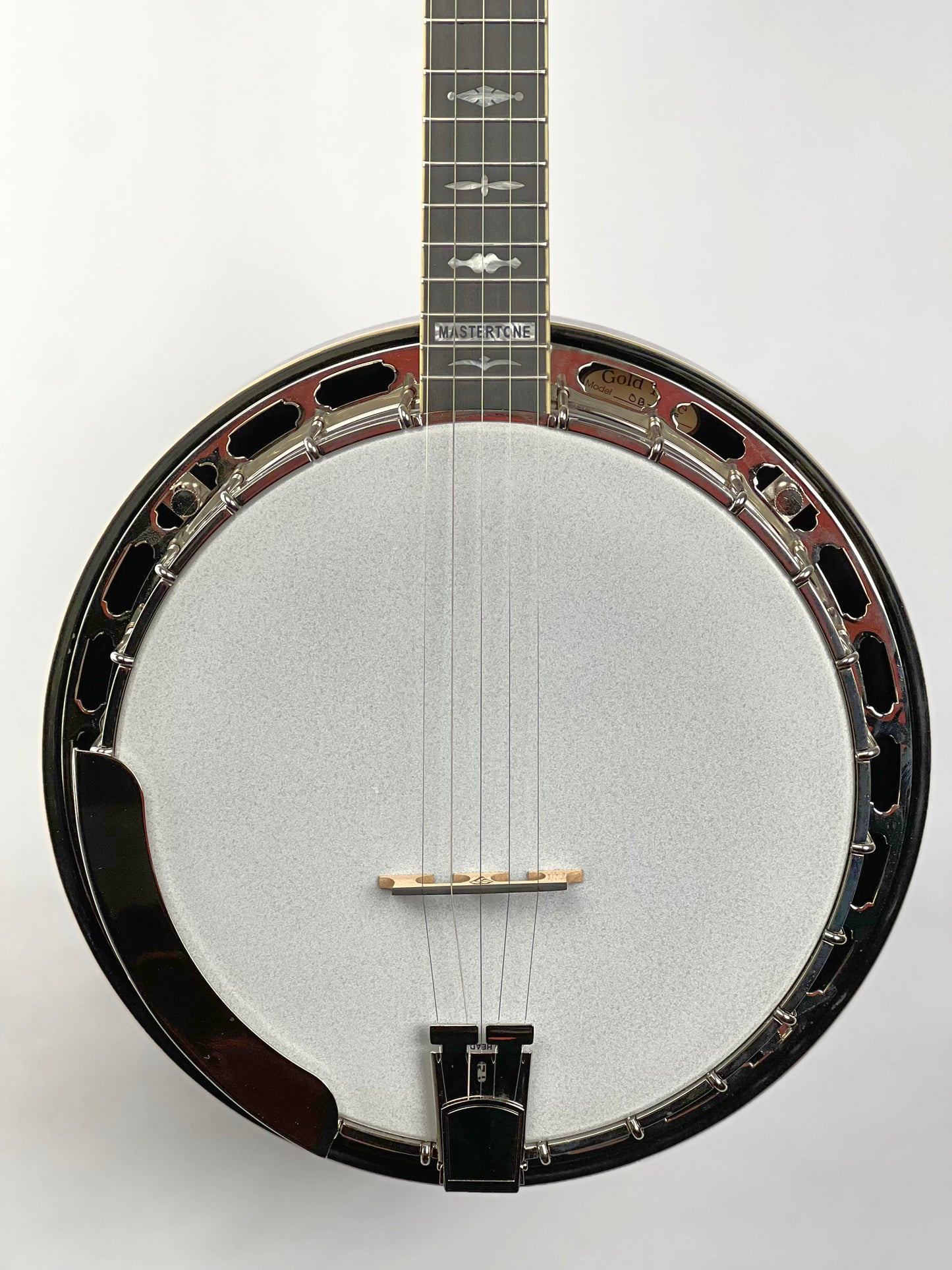 SOLD - Mastertone Gold Tone Orange Blossom "Twanger" Pre-War Style Resonator Radiused Banjo with Case OB-3RF
