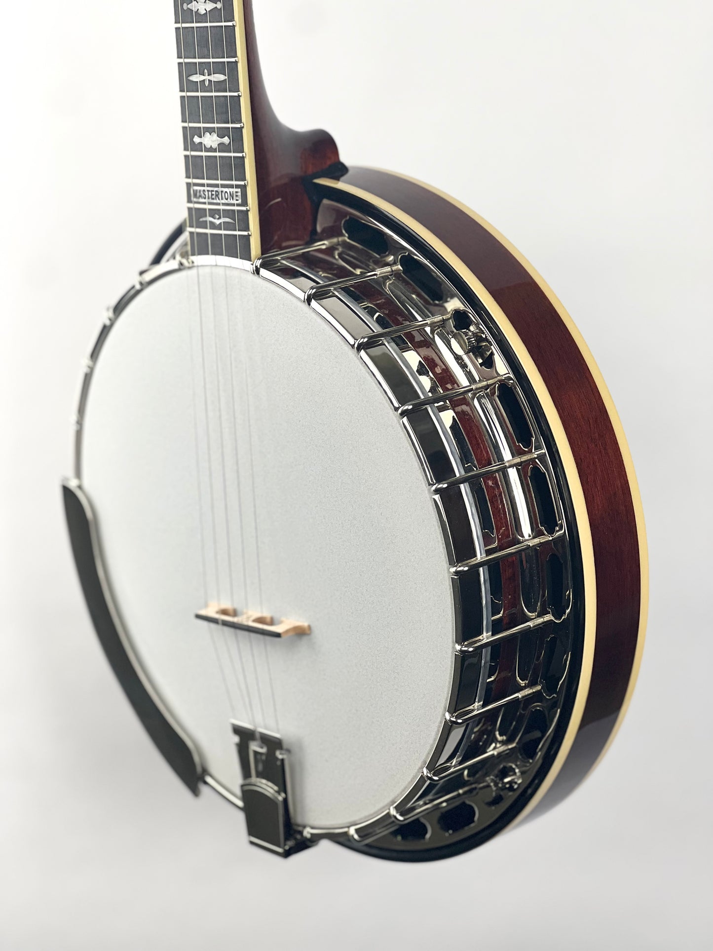 SOLD - Mastertone Gold Tone Orange Blossom "Twanger" Pre-War Style Resonator Radiused Banjo with Case OB-3RF