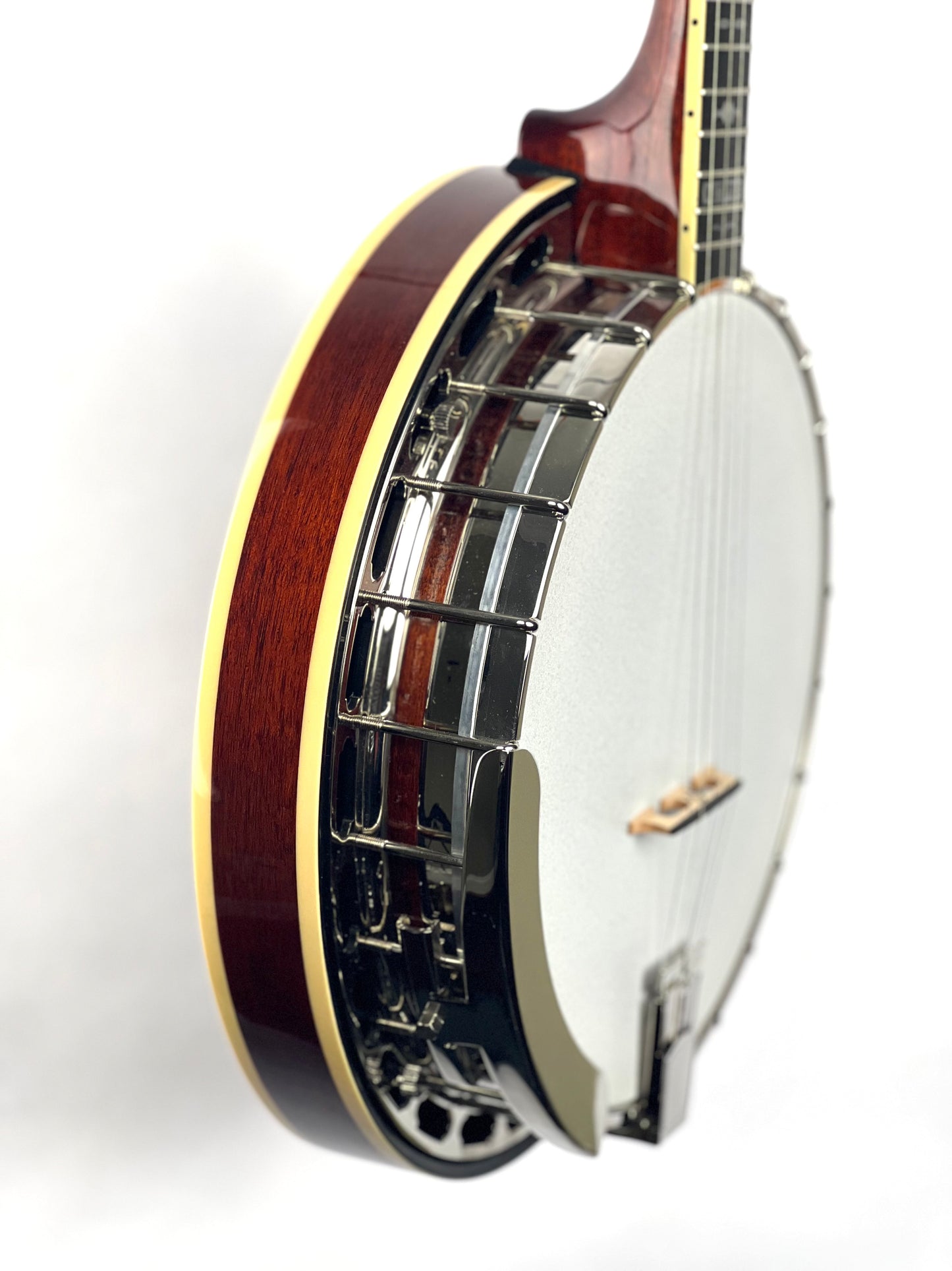 SOLD - Mastertone Gold Tone Orange Blossom "Twanger" Pre-War Style Resonator Radiused Banjo with Case OB-3RF