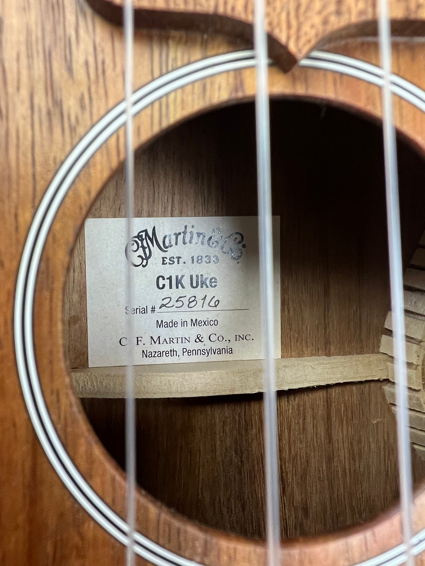 Martin C1K UKE Concert Ukulele - Used