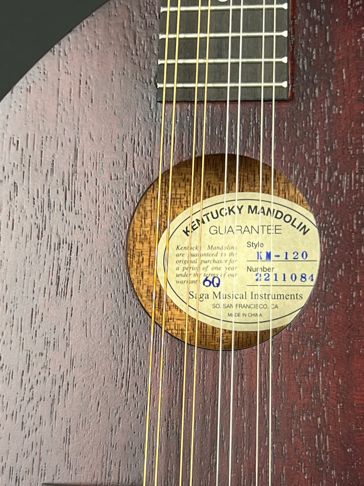 Kentucky KM-120 Army-Navy Mandolin - New