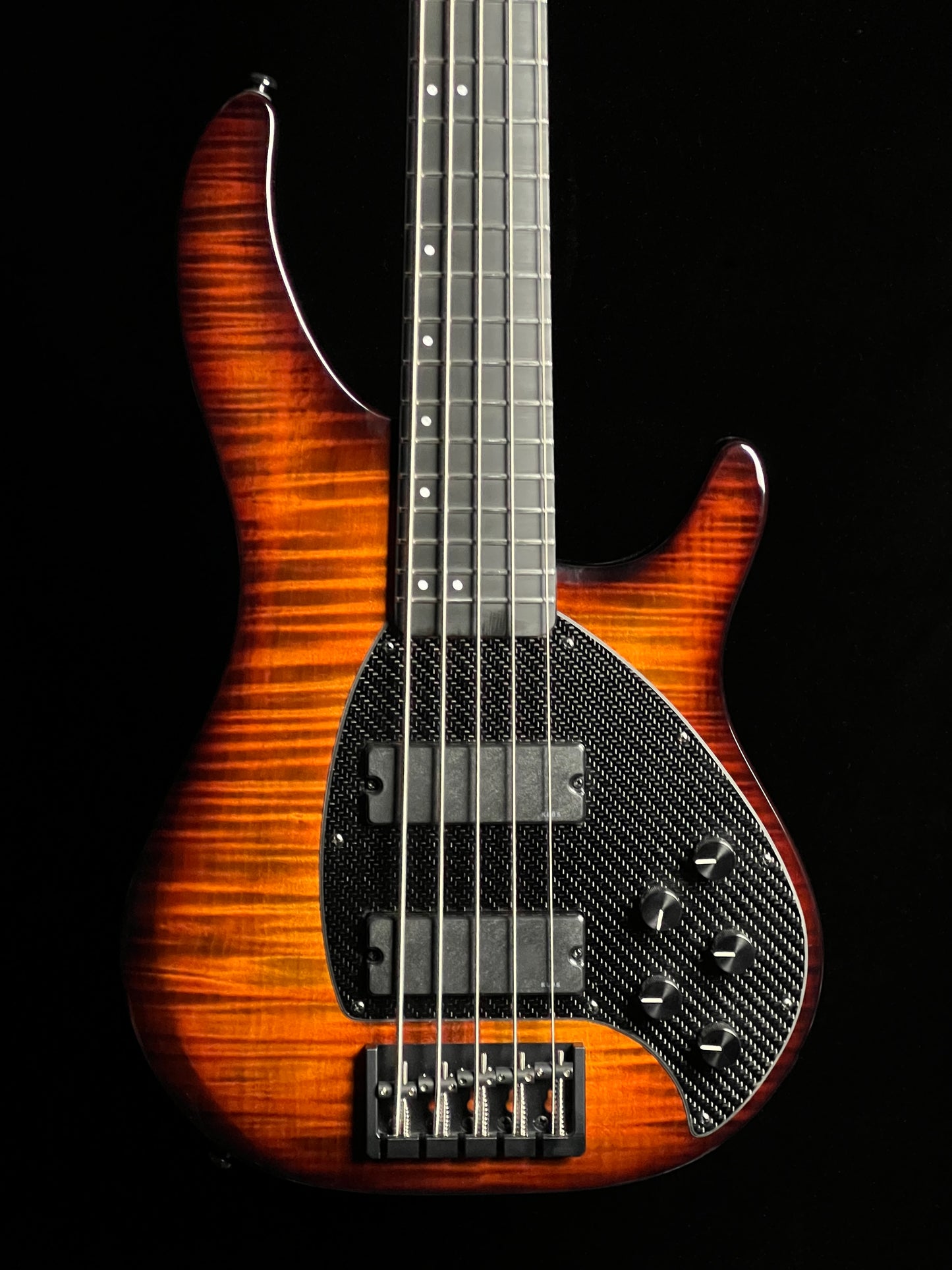 KLOS Apollo V Custom Bass Paulownia Thin Flame Maple Sunburst - New