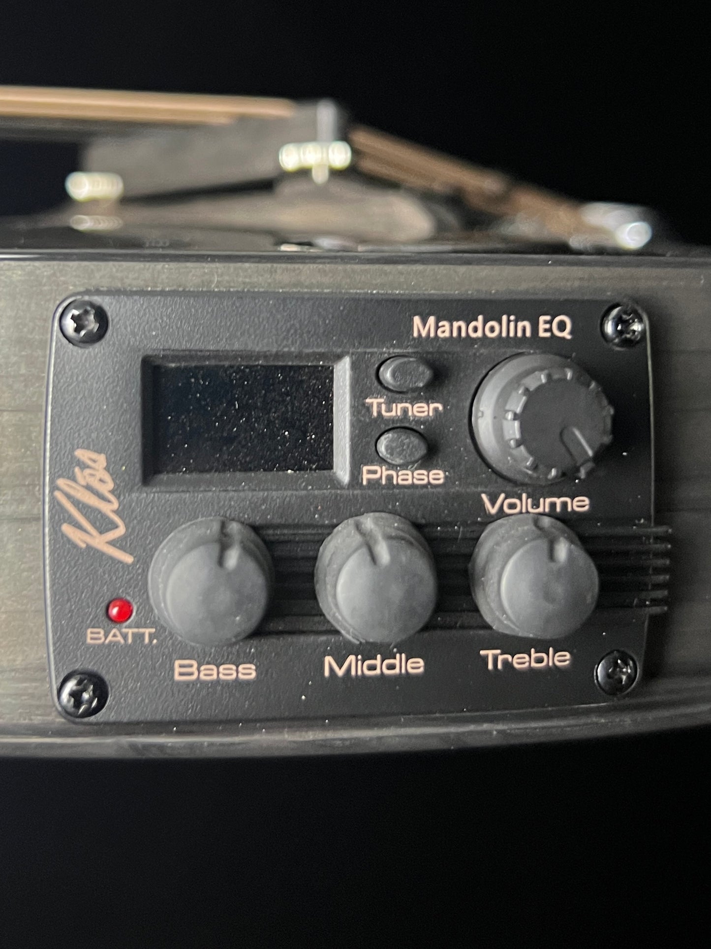 SOLD - KLŌS Carbon Timber Mandolin with KLŌS EQ Preamp - New