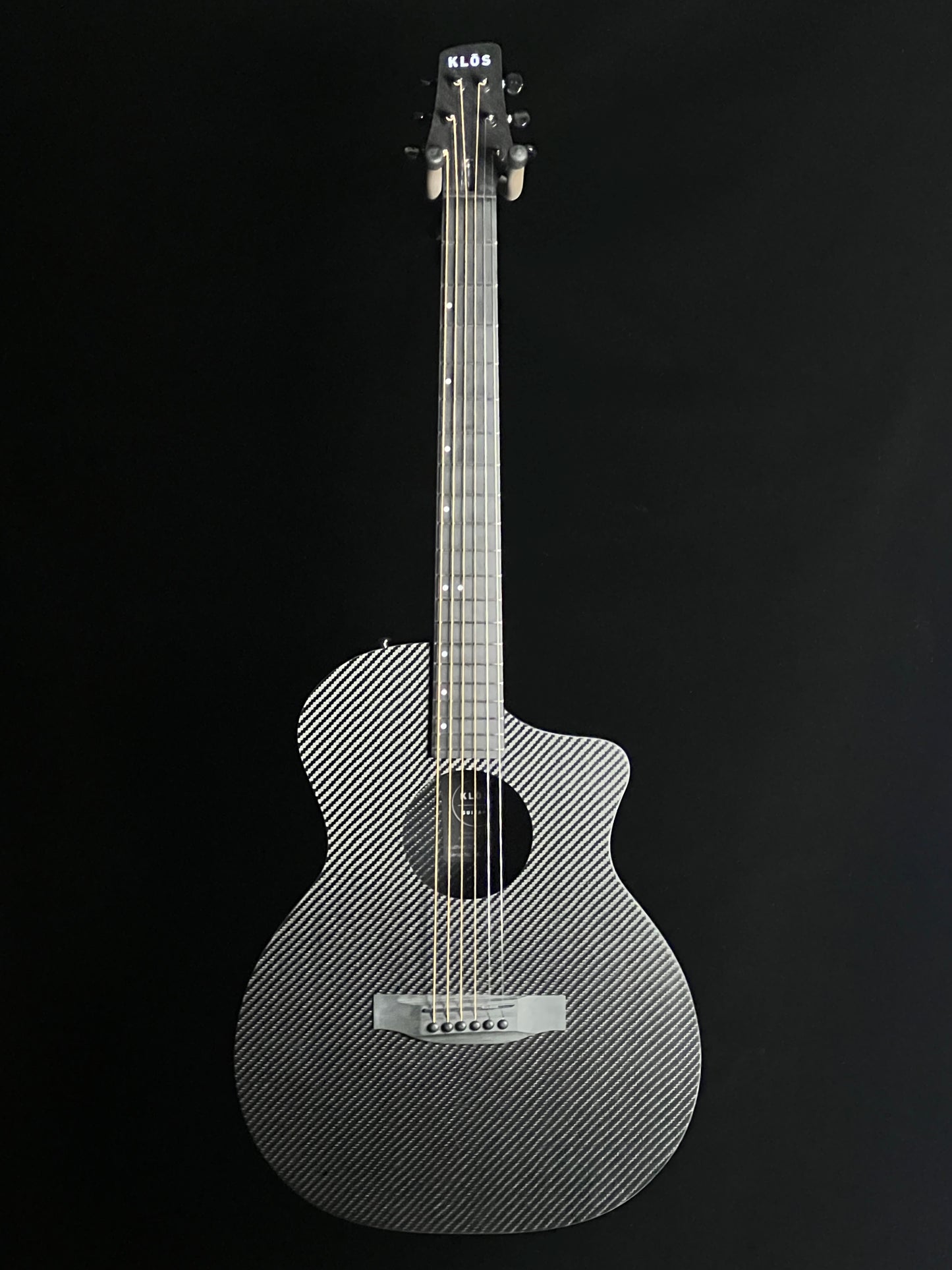 KLOS Grand Cutaway Mini Carbon Fiber Guitar with Fishman Pickup - New