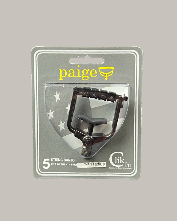 Paige Clik ETI Capo - 5-String Banjo (with Radius)