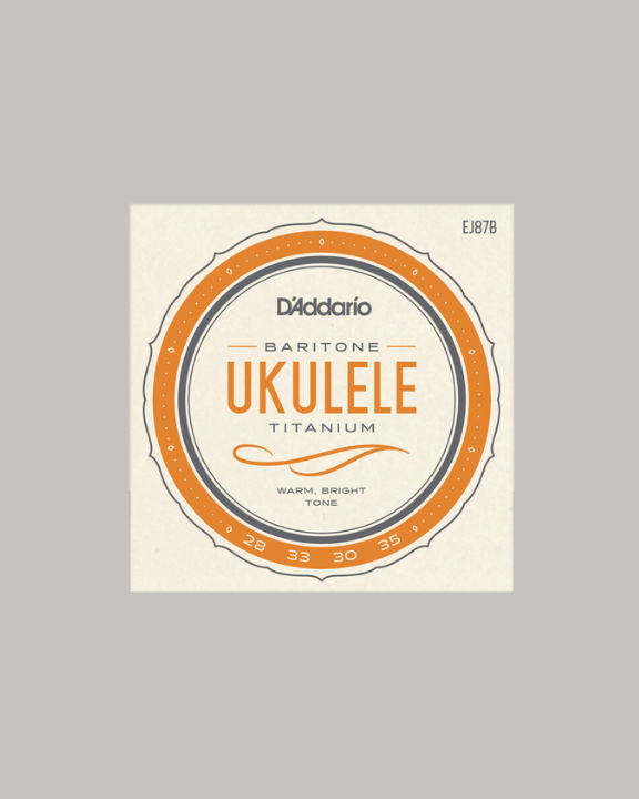D'Addario Baritone Ukulele Titanium Strings EJ87B