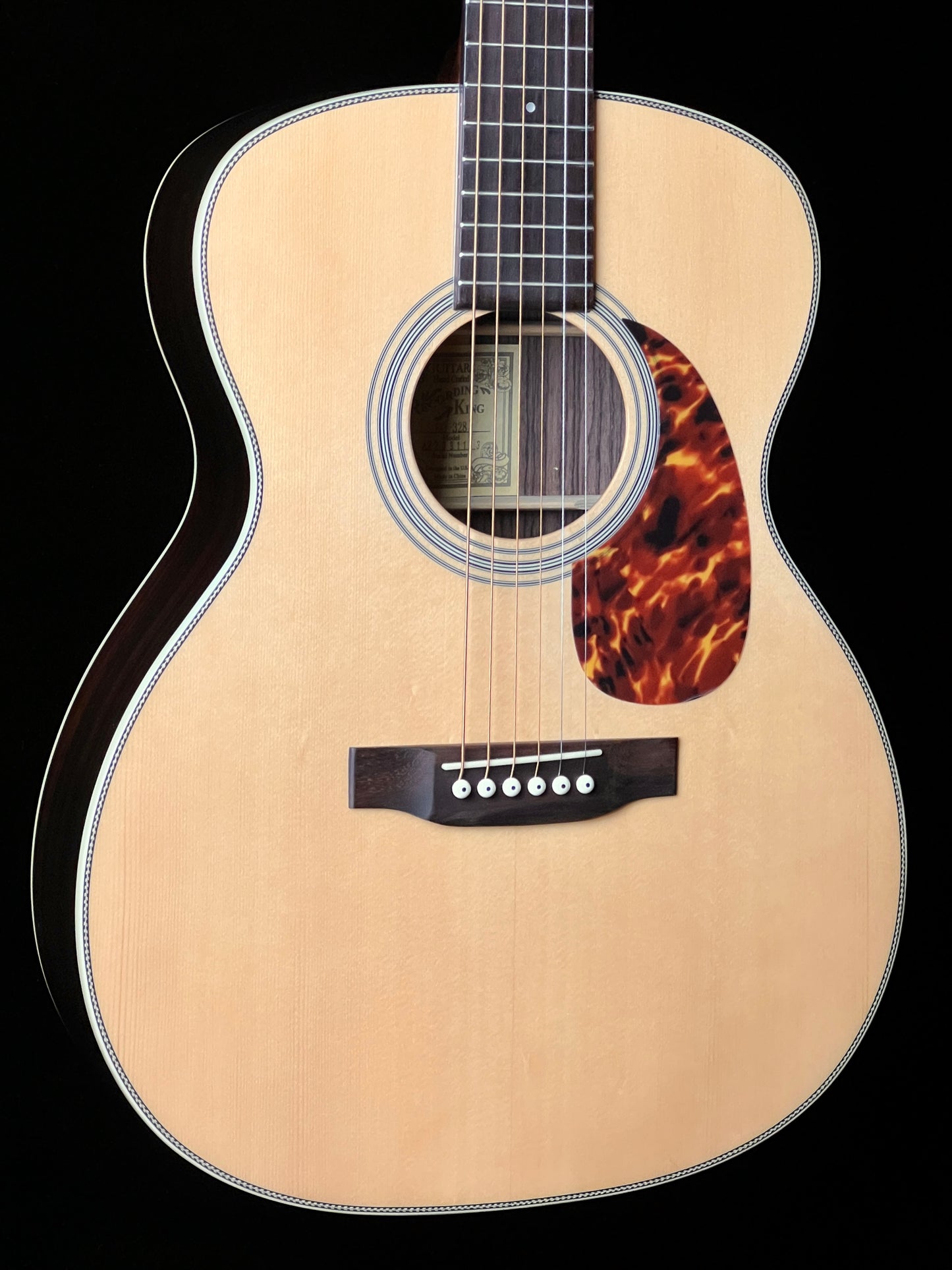 Recording King Tonewood Reserve OOO Acoustic Guitar RO-328 Adirondack Spruce/ Rosewood - New