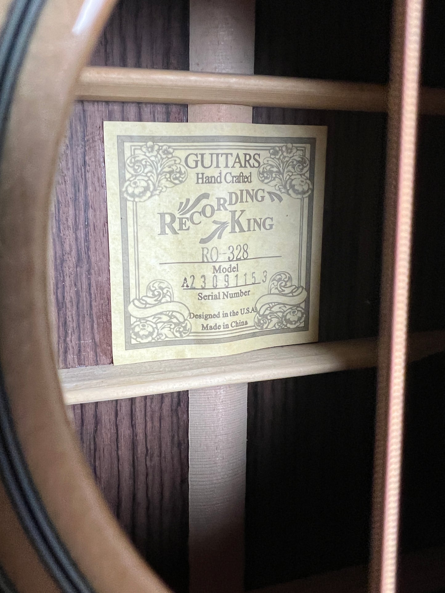 Recording King Tonewood Reserve OOO Acoustic Guitar RO-328 Adirondack Spruce/ Rosewood - New
