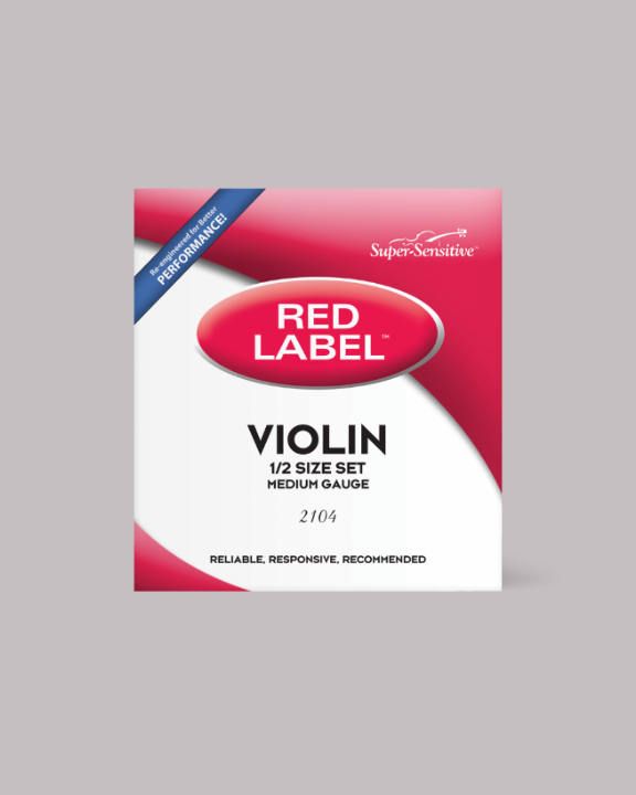 Red Label Violin String Set 1/2 Medium - 2104