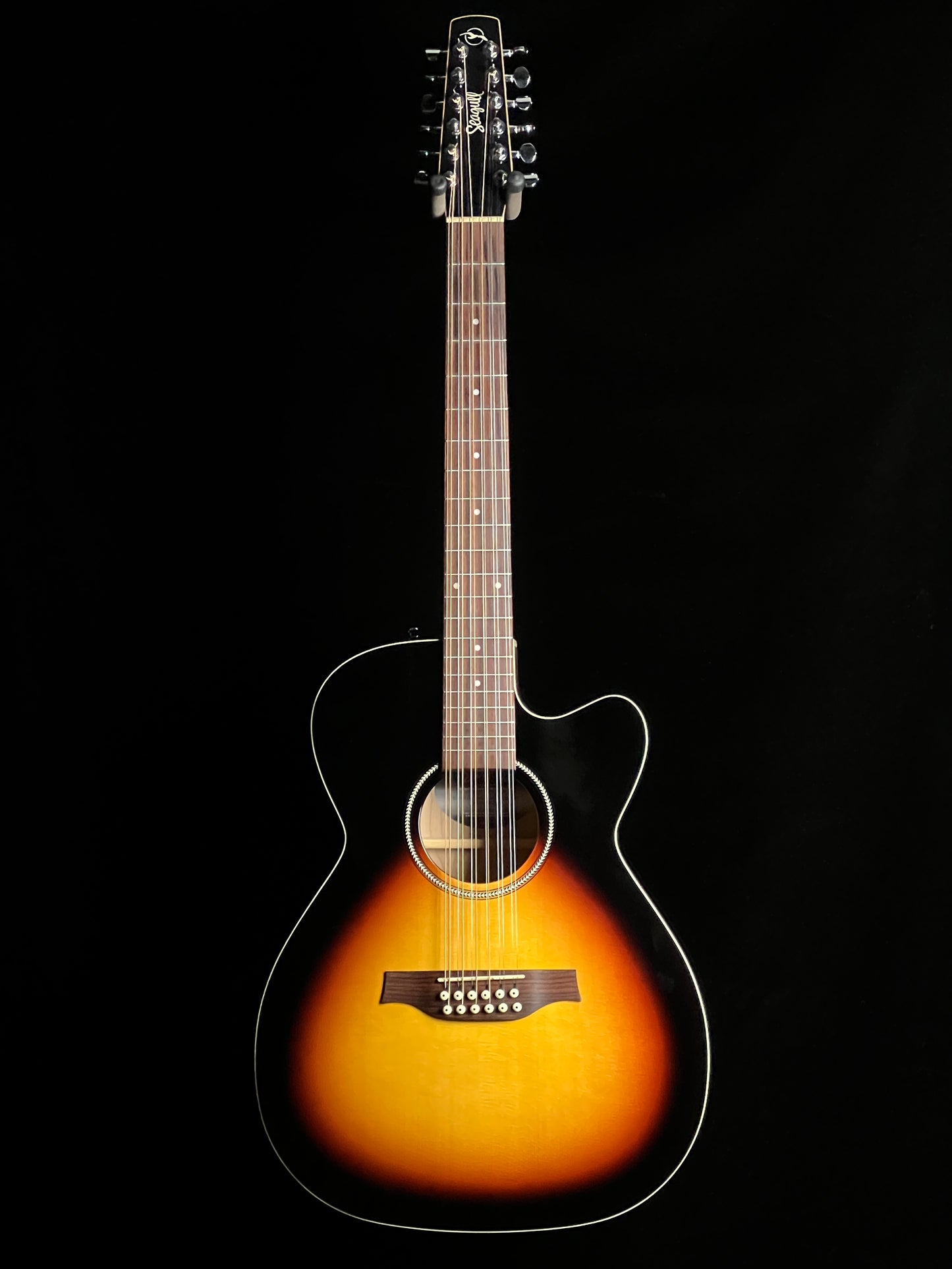 Seagull S12 Concert Hall Sunburst 12-String Cutaway Acoustic Guitar with Godin Pickup - Used