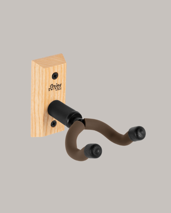 String Swing Guitar Wall Mount for Acoustic & Electric Guitars - Guitar Keeper - 4 Wood Options Available