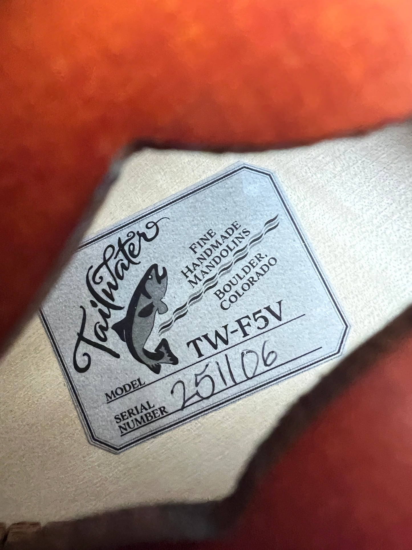 Tailwater TW-F5V F-Style Mandolin Adirondack Spruce/Flamed Maple - New