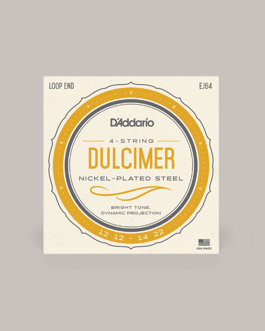 D'Addario Dulcimer 4-String Nickel-Plated Steel - EJ64