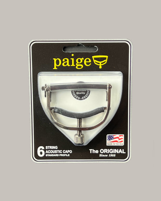 Paige Original 6-String Acoustic Capo - Satin Nickel