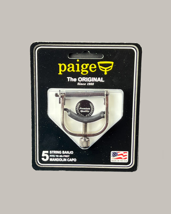 Paige Original Capo - 5 String Banjo - Mandolin Capo