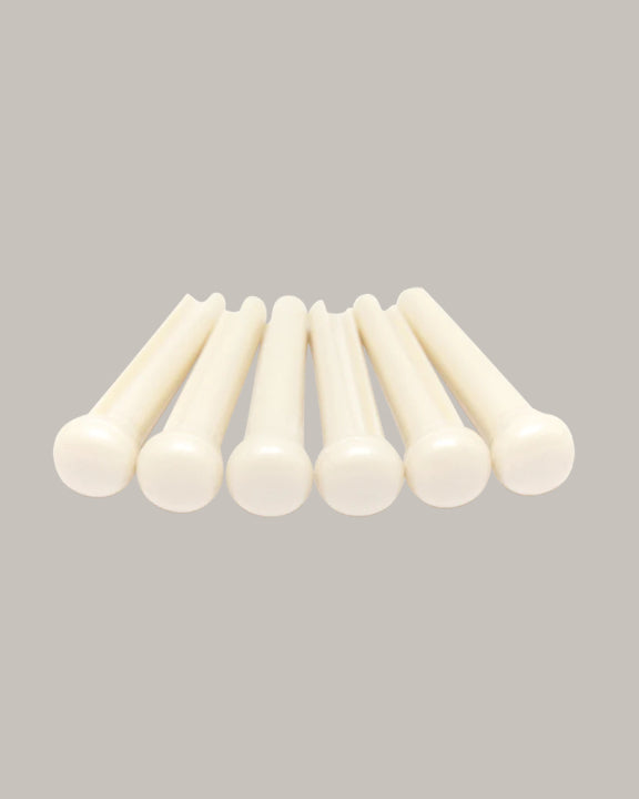 TUSQ Traditional Bridge Pins White With No Dot
