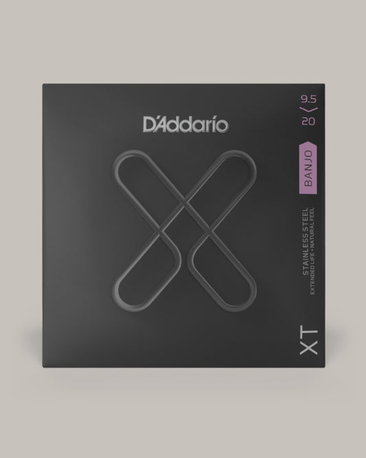 D'Addario XT Banjo Stainless Steel Custom Light 9.5-20 XTJ09520