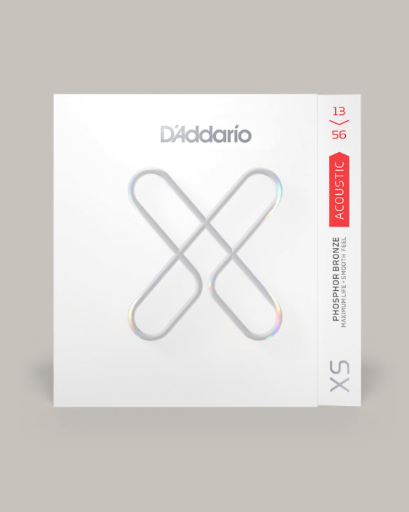 D'Addario XS Acoustic Guitar Phosphor Bronze Medium 13-56 XSAPB1356