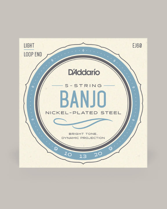 D'Addario Banjo Nickel Plated Steel Light 9-20 EJ60