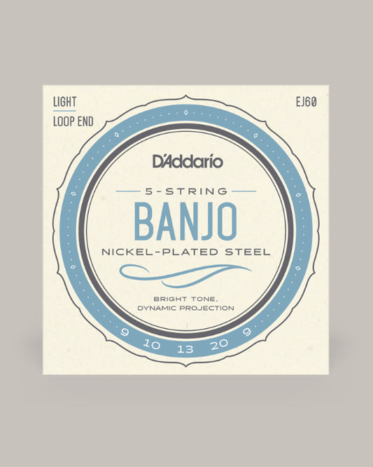 D'Addario Banjo Nickel Plated Steel Light 9-20 EJ60