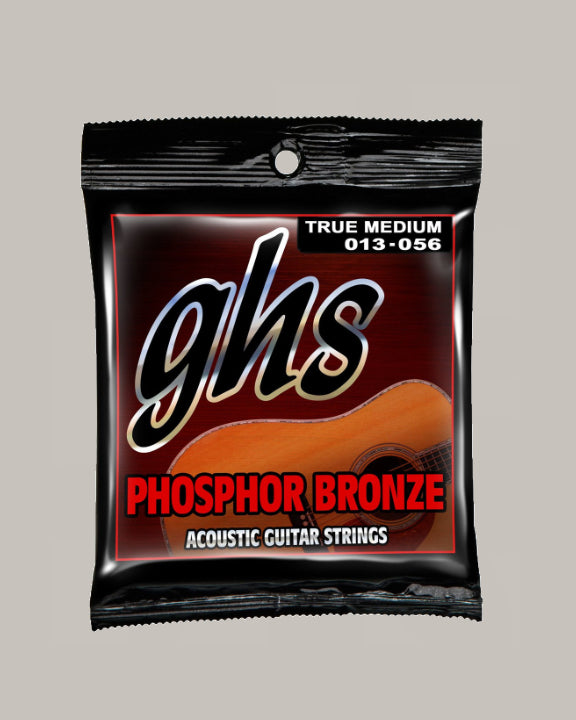 GHS Phosphor Bronze Acoustic Guitar Strings - TM335 True Medium 013-056