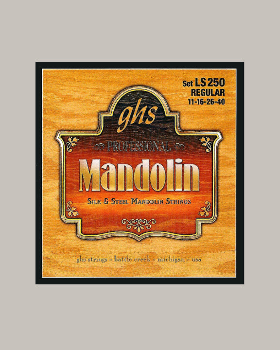 –　Steel　GHS　Professional　Silk　Mandolin　Odells　LS　250　Regular　Papaw
